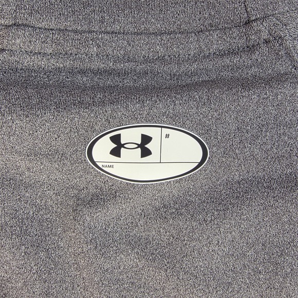 NWT Under Armour ColdGear Fitted Mock Women's Large Charcoal Light Heather Shirt - Picture 6 of 15